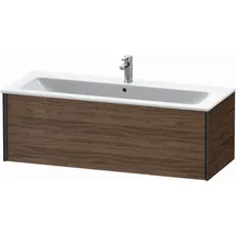 Duravit XViu Waschtisch-Unterschrank XV40280B221 121 x 48 x 40 cm, nussbaum dunkel, 1 Auszug, wandhängend, schwarz matt
