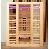 LED Infrarotkabine 153x110x190 cm  Infrarotsauna Wärmekabine Vollspektrum +Radio