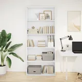 vidaXL Bücherregal Weiß 80x30x189 cm Holzwerkstoff