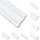 MDEKOR 100 Meter Deckenleisten Styropor XPS Stuckleisten Abschlussleiste Decke Weiss 40 x 40 mm Zierprofile Styroporleisten Deckenleisten Zierleisten Spar...