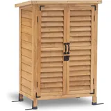 M Mcombo Gartenschrank Gerätehaus Geräteschuppen Garten Schuppen Schrank Holz 0690
