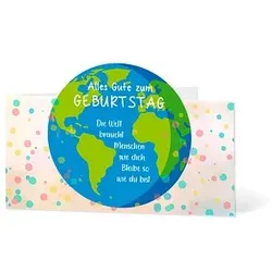 LUMA Geburtstagskarte Alles Gute zum Geburtstag bunt