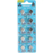 Vinnic Knopfzelle AG10 65 mAh 10 St.