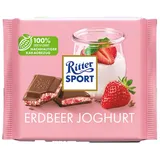 Ritter Sport Erdbeer Joghurt mit Reis Grisps Erdbeer Stückchen 100g