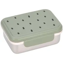 Lässig Kinder Edelstahl Lunchbox Happy Prints light olive