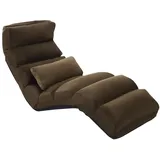Costway Relaxliege 175 x 55 x 20 cm Braun