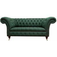 JVmoebel Chesterfield-Sofa, Zweisitzer Sofa Chesterfield Klassisch Design Sofas Couch grün