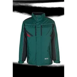 Winterjacke grün/schwarz/rot, Größe 4XL - grün/rot - 4XL