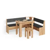 livinity Eckbankgruppe, Tiberio Goldkraft Eiche 180 x 150 cm mit Tisch