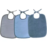 Wörner »Bindelätzchen 3er Pack 32x40 cm«, - Stahlblau-Grau
