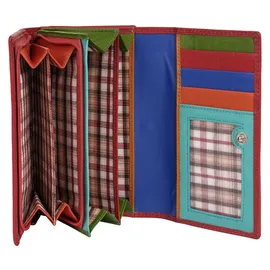 Samantha look Geldbörse Damen Portemonnaie rot