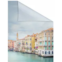 Lichtblick Fensterfolie Vendig 1 St., blickdicht, strukturiertKlebepunkte, selbstklebend, Sichtschutz, bunt