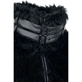 Gothicana by EMP Damen schwarze Übergangsjacke mit Schnallen XXL - schwarz - XXL
