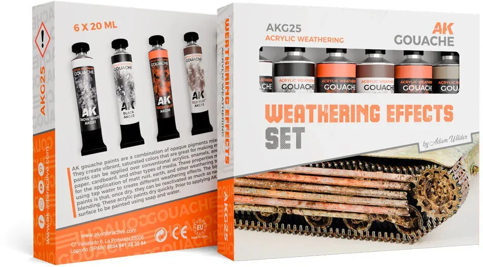 AK Gouaches Weatherings Effects Set