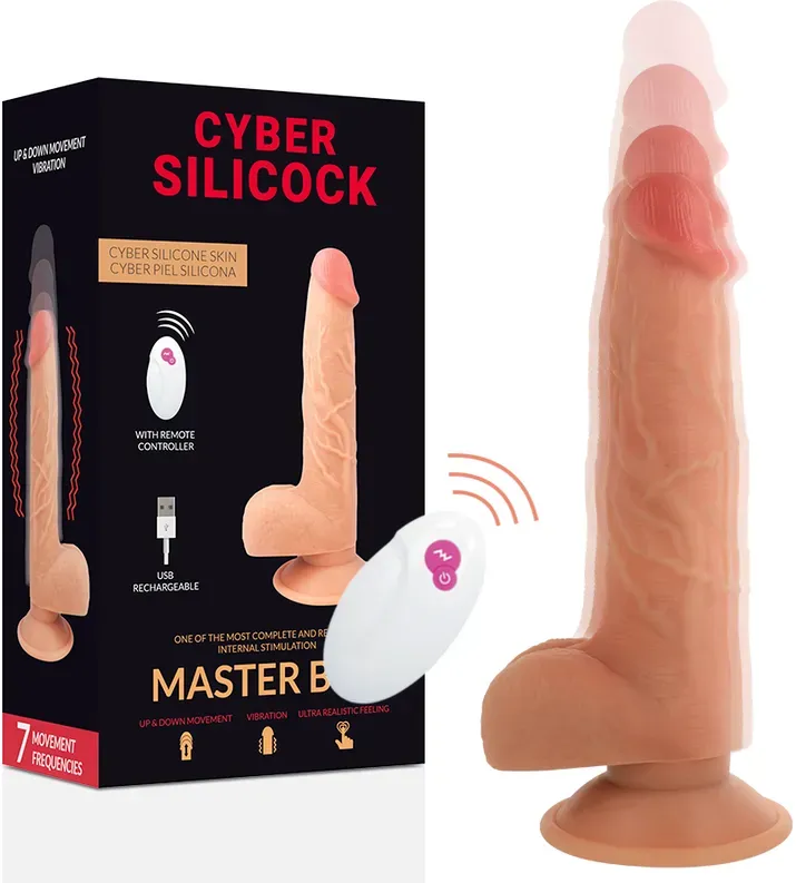 CYBER SILICOCK - Fernbedienbarer realistischer Master Ben, 23,88 cm Ø 4,3 cm