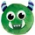 Puckator Relaxeazzz Plüsch Grün Monstarz Monster Reisekissen & Schlafmaske