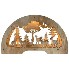 Hti-Living Schwibbogen Rehfamilie Natur