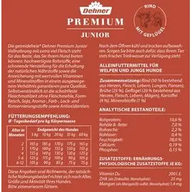 Dehner Hundefutter Junior Nassfutter getreidefrei Rind Geflügel 6 x 800 g