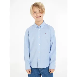 Tommy Hilfiger Kids Oxford Langarmhemd - Calm Blue - 7 Jahre