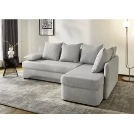Jockenhöfer Gruppe Ecksofa Nivaris L-Form, B: 197 cm, mit Bettfunktion & Bettkasten, Unser Dauertiefpreis grau