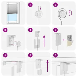 vidaXL Plissee Creme 100x100 cm Stoffbreite 99,4 cm Polyester