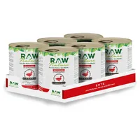 RAW Nature Nassfutter Ente Pur mit Hirse - Birne, getreidefrei 6x800 g Futter