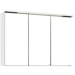 HELD MÖBEL 3D-Spiegelschrank »Bologna«, BxHxT: 90 x 66 x 20 cm - weiss