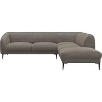 FLEXLUX Ecksofa Belle Designsofa, L-Form, B/T 268/209 cm, Skandinavisches Design, In hochwertiger Verarbeitung grau