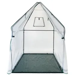 Westmann Folien-Gewächshaus »Chili«, BxHxT: 120 x 180 x 120 cm, weiß, inklusive Boden - weiss