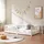 [en.casa] Kinderbett Tanna 80 x 160 cm Kiefer massiv weiß