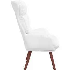 vidaXL Sessel 69 x 74 x 93 cm Weiß 1 St.