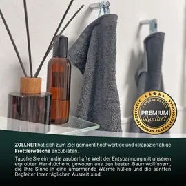 ZOLLNER Handtuchset 70 x 140 cm grau 2 St.