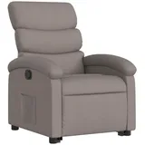 vidaXL Relaxsessel mit Aufstehhilfe Taupe Stoff