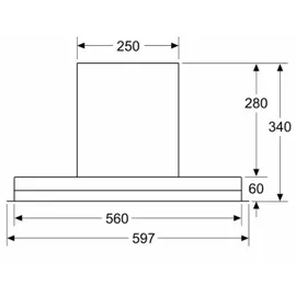 Siemens LJ67BAM60 Einbauhaube 60 cm Schwarz