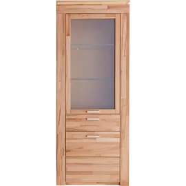 vogl möbelfabrik Vitrine VOGL MÖBELFABRIK, beige (kernbuche teilmassiv), B:82cm H:207cm T:40cm, Schränke, Vitrine, in 2 versch. Breiten, mit viel Stauraum, teilmassiv