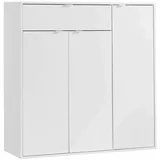 mokebo Der Concierge 109 x 114 x 36 cm mit 3 Türen und 1 Schublade weiß