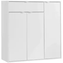 mokebo Der Concierge 109 x 114 x 36 cm mit 3 Türen und 1 Schublade weiß