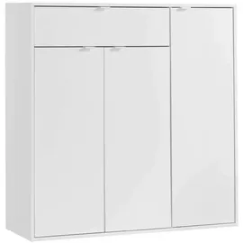 mokebo Der Concierge 109 x 114 x 36 cm mit 3 Türen und 1 Schublade weiß