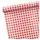 Papstar Tischdecke Folie Karo 80 x 5000 cm Rot-weiß