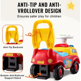 Vevor Ride Racer Aufsitzauto Rot