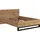 Home Affaire Bettgestell HOME AFFAIRE "Bronne, Made in Europe, industrial Style, moder und zeitlos", braun (wotan eiche, wotan eiche, schwarz), B:148cm H:93,5cm L:208,5cm, Betten, Bettgestell, mit Kufen in Metalloptik, FSC-zertifiziert, wahlweise in 3 Breiten