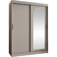 Mirjan24 Kleiderschrank Selfie 150, Schwebetürenschrank mit zwei Kleiderstangen, Garderobe