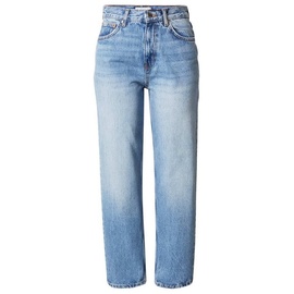 ONLY Damen Jeans ONLROBYN DOT536 Straight Fit Blau 15263588 Hoher Bund Reißverschluss W 29 L 32