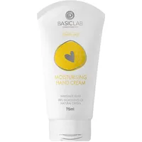 BasicLab Dermocosmetics Feuchtigkeitsspendende Handcreme | 75 ml | Für Erwachsene und Kinder, Für Frauen und Männer, Spendet Feuchtigkeit und regeneriert, Zieht schnell ein