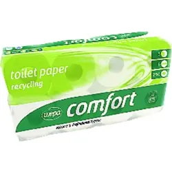 Toilettenpapier Comfort 2-lagig weiß, 64 Rollen