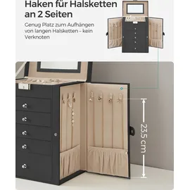 Songmics Schmuckschatulle mit 6 Ebenen,