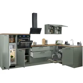 BASIC by Balculina Winkelküche Marsi L-Form 320 cm grün