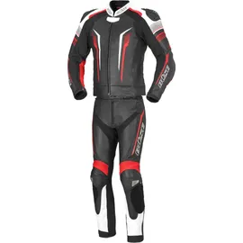 BÜSE Tormo Damen 2-Teiler Motorrad Lederkombi, schwarz-rot, Größe 36