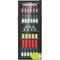 Bomann KSG 7292 Getränkekühlschrank (236 l, 1430 mm hoch, Schwarz)