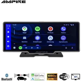 Ampire Smartphone-Monitor 25.4cm (10'') mit Apple CarPlay, Android Auto, Dashcam, Rückfahrkameraeingang